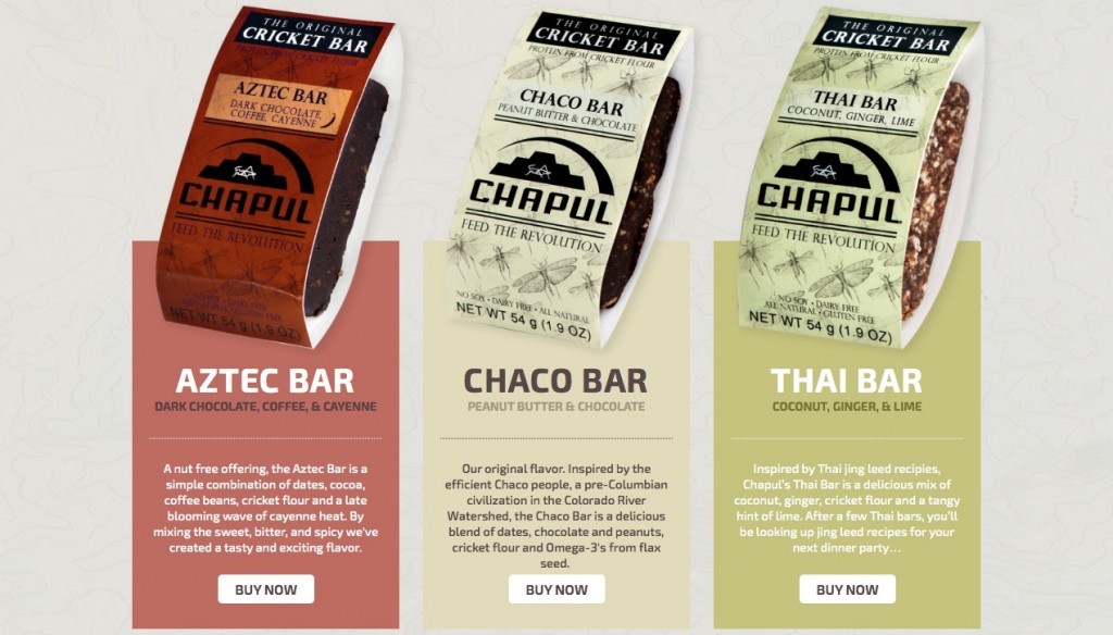 Chapul bars cricket paleo insects food entomophagy entomoveproject