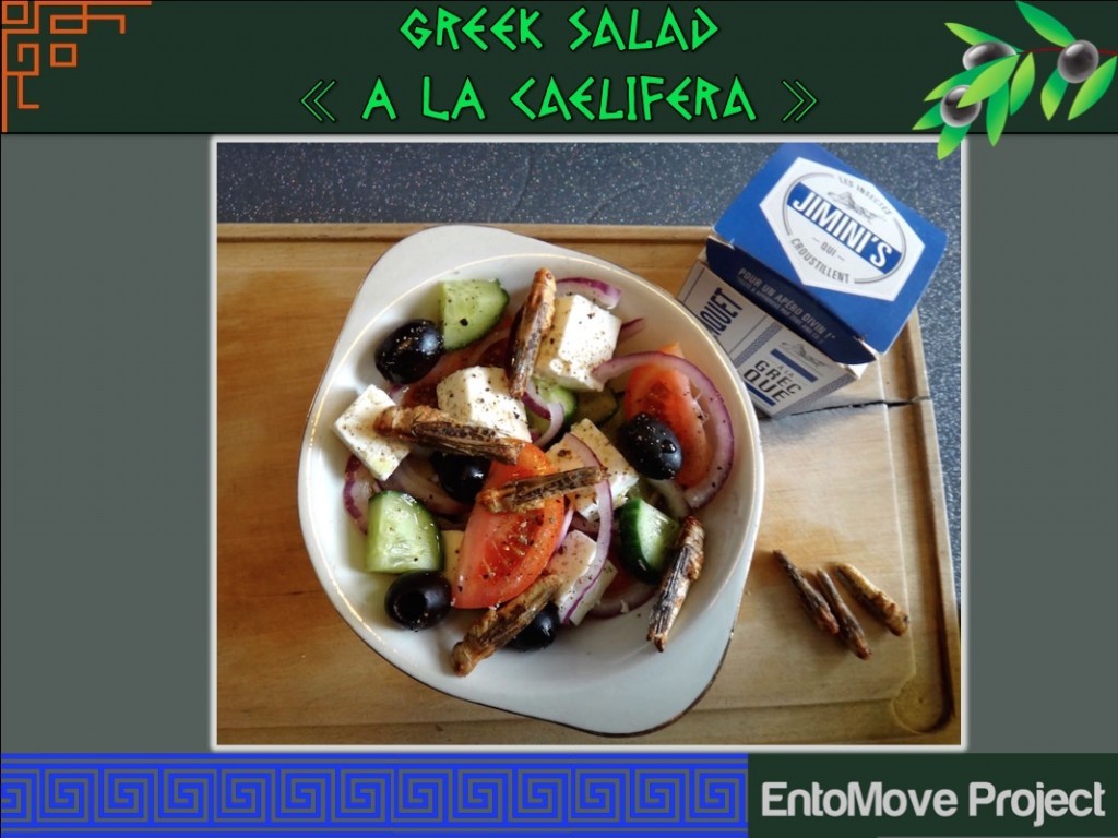 salad greek insect grasshopper entomophagy insects edible fitness paleo recipe