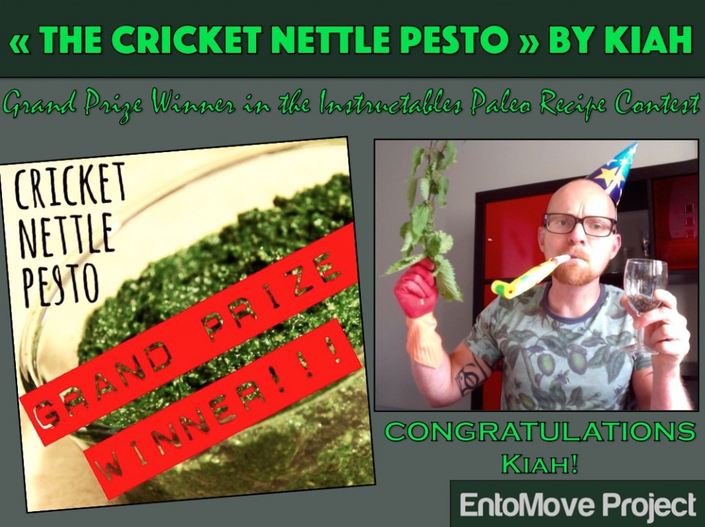 cricket nettle pesto entomophagy edible insects recipe paleo